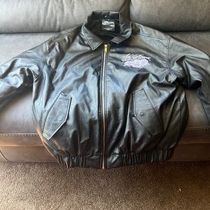 Hot wheels faux leather jacket mens xl